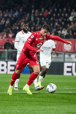 Monza, İtalya. 02-11-2024. U-Power Stadyumu. İtalyan Serisi A futbol şampiyonası 2024-25. Monza Milan 'a karşı 0-1. Daniel Maldini, Monza.