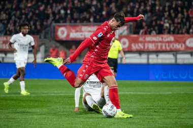 Monza, İtalya. 02-11-2024. U-Power Stadyumu. İtalyan Serisi A futbol şampiyonası 2024-25. Monza Milan 'a karşı 0-1. Daniel Maldini, Monza.