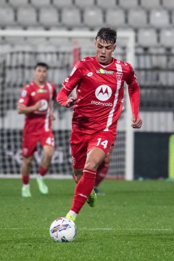 Monza, İtalya. 02-11-2024. U-Power Stadyumu. İtalyan Serisi A futbol şampiyonası 2024-25. Monza Milan 'a karşı 0-1. Daniel Maldini, Monza.