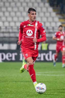 Monza, İtalya. 02-11-2024. U-Power Stadyumu. İtalyan Serisi A futbol şampiyonası 2024-25. Monza Milan 'a karşı 0-1. Daniel Maldini, Monza.