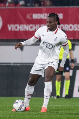 Monza, İtalya. 02-11-2024. U-Power Stadyumu. İtalyan Serisi A futbol şampiyonası 2024-25. Monza Milan 'a karşı 0-1. Rafael Leao, Milan.