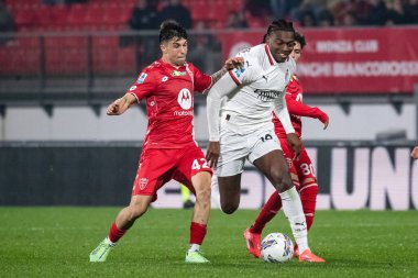 Monza, İtalya. 02-11-2024. U-Power Stadyumu. İtalyan Serisi A futbol şampiyonası 2024-25. Monza Milan 'a karşı 0-1. Rafael Leao, Milan.
