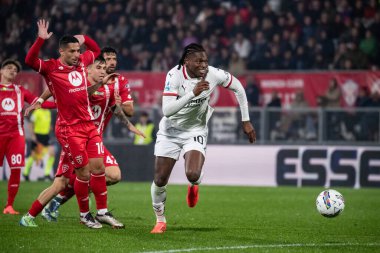 Monza, İtalya. 02-11-2024. U-Power Stadyumu. İtalyan Serisi A futbol şampiyonası 2024-25. Monza Milan 'a karşı 0-1. Rafael Leao, Milan.