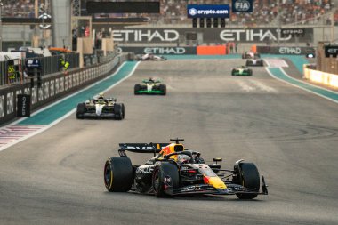 Yas Adası, Abu Dabi. 6-8 Aralık 2024. F1 Abu Dabi Grand Prix 'si. Max Verstappen, Kızıl Boğa.
