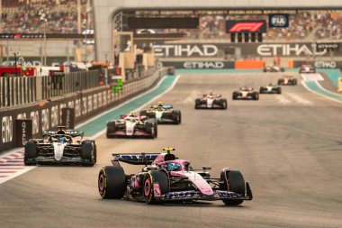 Yas Adası, Abu Dabi. 6-8 Aralık 2024. F1 Abu Dabi Grand Prix 'si. Pierre Gasly, Alp Dağları.