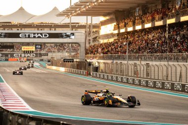 Yas Adası, Abu Dabi. 6-8 Aralık 2024. F1 Abu Dabi Grand Prix 'si. Lando Norris, Mclaren..