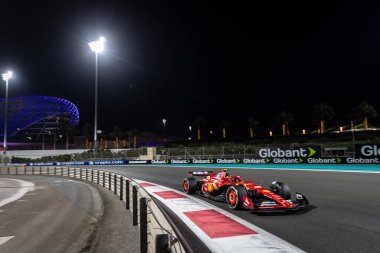 Yas Adası, Abu Dabi. 6-8 Aralık 2024. F1 Abu Dabi Grand Prix 'si. Carlos Sainz, Ferrari.