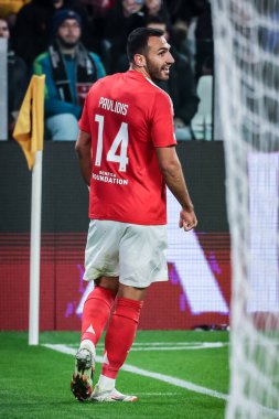 Torino, İtalya. 29 Ocak 2025. UEFA Şampiyonlar Ligi. Juventus Benfica 'ya karşı 0-2. Vangelis Pavlidis, Benfica.