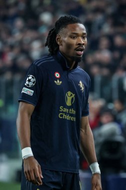 Torino, İtalya. 29 Ocak 2025. UEFA Şampiyonlar Ligi. Juventus Benfica 'ya karşı 0-2. Khephren Thuram, Juventus.