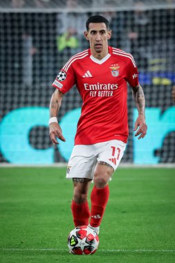 Torino, İtalya. 29 Ocak 2025. UEFA Şampiyonlar Ligi. Juventus Benfica 'ya karşı 0-2. Melek Di Maria, Benfica.