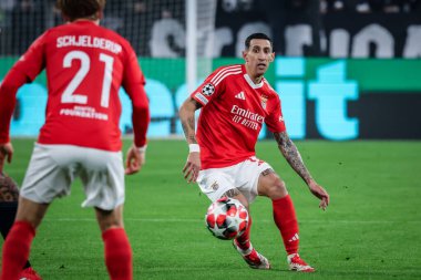 Torino, İtalya. 29 Ocak 2025. UEFA Şampiyonlar Ligi. Juventus Benfica 'ya karşı 0-2. Melek Di Maria, Benfica.