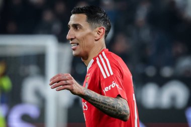 Torino, İtalya. 29 Ocak 2025. UEFA Şampiyonlar Ligi. Juventus Benfica 'ya karşı 0-2. Melek Di Maria, Benfica.