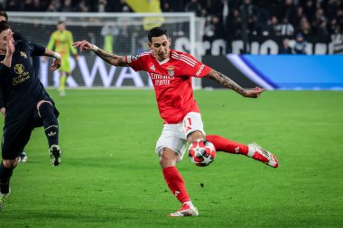 Torino, İtalya. 29 Ocak 2025. UEFA Şampiyonlar Ligi. Juventus Benfica 'ya karşı 0-2. Melek Di Maria, Benfica.