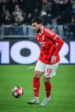Torino, İtalya. 29 Ocak 2025. UEFA Şampiyonlar Ligi. Juventus Benfica 'ya karşı 0-2. Orkun Kokcu, Benfica.