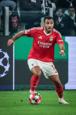 Torino, İtalya. 29 Ocak 2025. UEFA Şampiyonlar Ligi. Juventus Benfica 'ya karşı 0-2. Vangelis Pavlidis, Benfica.