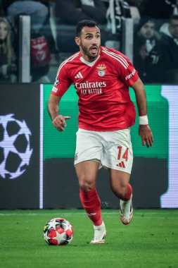 Torino, İtalya. 29 Ocak 2025. UEFA Şampiyonlar Ligi. Juventus Benfica 'ya karşı 0-2. Vangelis Pavlidis, Benfica.