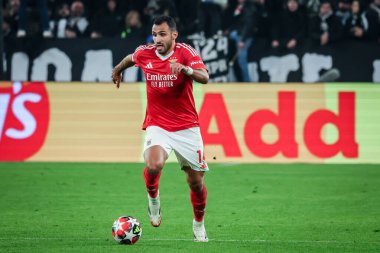 Torino, İtalya. 29 Ocak 2025. UEFA Şampiyonlar Ligi. Juventus Benfica 'ya karşı 0-2. Vangelis Pavlidis, Benfica.