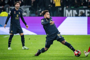 Torino, İtalya. 29 Ocak 2025. UEFA Şampiyonlar Ligi. Juventus Benfica 'ya karşı 0-2. Weston Mckennie, Juventus.