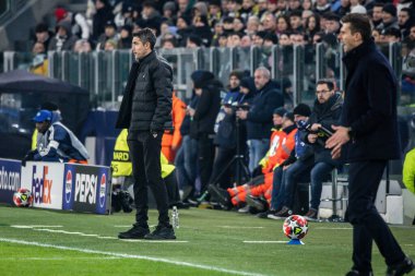 Torino, İtalya. 29 Ocak 2025. UEFA Şampiyonlar Ligi. Juventus Benfica 'ya karşı 0-2. Bruno Lage, Koç Benfica..