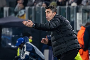 Torino, İtalya. 29 Ocak 2025. UEFA Şampiyonlar Ligi. Juventus Benfica 'ya karşı 0-2. Bruno Lage, Koç Benfica..