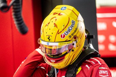 Sakhir, Bahreyn. 26-28 Şubat 2025. FIA F1 Dünya Şampiyonası 2025. Sezon Öncesi Testi. Lewis Hamilton, Ferrari.