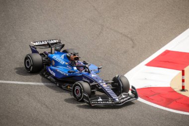 Sakhir, Bahreyn. 26-28 Şubat 2025. FIA F1 Dünya Şampiyonası 2025. Sezon Öncesi Testi. Alexander Albon, Williams.