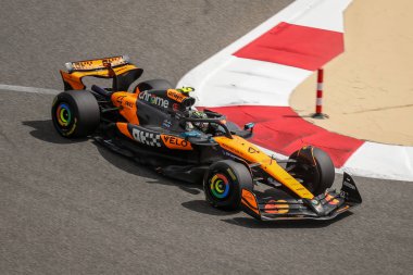 Sakhir, Bahreyn. 26-28 Şubat 2025. FIA F1 Dünya Şampiyonası 2025. Sezon Öncesi Testi. Lando Norris, Mclaren..
