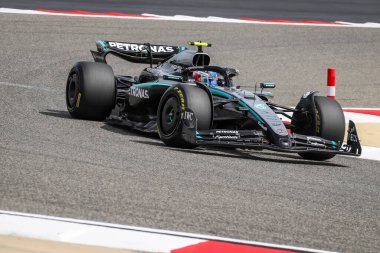 Sakhir, Bahreyn. 26-28 Şubat 2025. FIA F1 Dünya Şampiyonası 2025. Sezon Öncesi Testi. Kimi Antonelli, Mercedes.