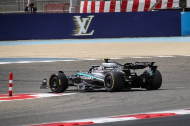 Sakhir, Bahreyn. 26-28 Şubat 2025. FIA F1 Dünya Şampiyonası 2025. Sezon Öncesi Testi. Kimi Antonelli, Mercedes.