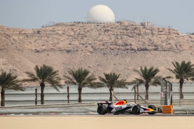 Sakhir, Bahreyn. 26-28 Şubat 2025. FIA F1 Dünya Şampiyonası 2025. Sezon Öncesi Testi. Isack Hadjar, Racing Bulls.