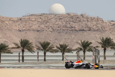 Sakhir, Bahreyn. 26-28 Şubat 2025. FIA F1 Dünya Şampiyonası 2025. Sezon Öncesi Testi. Isack Hadjar, Racing Bulls.