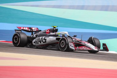 Sakhir, Bahreyn. 26-28 Şubat 2025. FIA F1 Dünya Şampiyonası 2025. Sezon Öncesi Testi. Oliver Bearman, Haas..