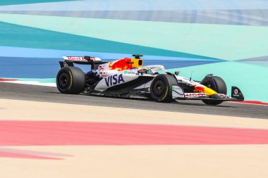 Sakhir, Bahreyn. 26-28 Şubat 2025. FIA F1 Dünya Şampiyonası 2025. Sezon Öncesi Testi. Isack Hadjar, Racing Bulls.