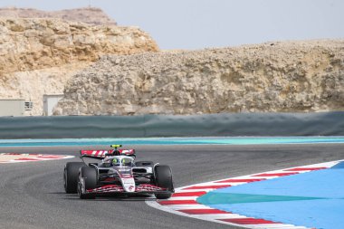 Sakhir, Bahreyn. 26-28 Şubat 2025. FIA F1 Dünya Şampiyonası 2025. Sezon Öncesi Testi. Oliver Bearman, Haas..