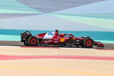 Sakhir, Bahreyn. 26-28 Şubat 2025. FIA F1 Dünya Şampiyonası 2025. Sezon Öncesi Testi. Charles Leclerc, Ferrari.