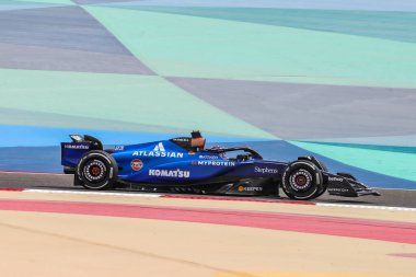 Sakhir, Bahreyn. 26-28 Şubat 2025. FIA F1 Dünya Şampiyonası 2025. Sezon Öncesi Testi. Alexander Albon, Williams.