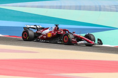 Sakhir, Bahreyn. 26-28 Şubat 2025. FIA F1 Dünya Şampiyonası 2025. Sezon Öncesi Testi. Charles Leclerc, Ferrari.