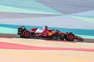 Sakhir, Bahreyn. 26-28 Şubat 2025. FIA F1 Dünya Şampiyonası 2025. Sezon Öncesi Testi. Charles Leclerc, Ferrari.