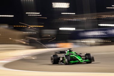 Sakhir, Bahreyn. 26-28 Şubat 2025. FIA F1 Dünya Şampiyonası 2025. Sezon Öncesi Testi. Nico Hulkenberg, Sauber 'i tekmele..