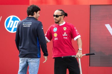 Sakhir, Bahreyn. 26-28 Şubat 2025. FIA F1 Dünya Şampiyonası 2025. Sezon Öncesi Testi. Lewis Hamilton, Ferrari.