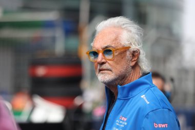 Şangay, Çin. 21-23 Mart 2025, Şangay Uluslararası Pist, F1 Dünya Şampiyonası 2025. Çin Grand Prix 'si. Flavio BRIATORE, İtalyan teknik direktör, BWT Alpine F1 takımının danışmanı..