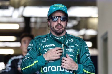 Şangay, Çin. 21-23 Mart 2025, Şangay Uluslararası Pist, F1 Dünya Şampiyonası 2025. Çin Grand Prix 'si. # 14 Fernando ALONSO, SPA, Aston Martin Aramco F1 Ekibi, Aston Martin Aramco-Mercedes, AMR25.