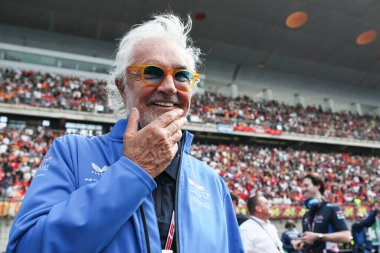 Şangay, Çin. 21-23 Mart 2025, Şangay Uluslararası Pist, F1 Dünya Şampiyonası 2025. Çin Grand Prix 'si. Flavio BRIATORE, İtalyan teknik direktör, BWT Alpine F1 takımının danışmanı..
