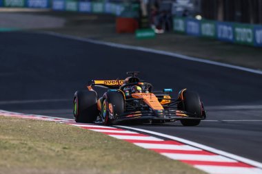Şangay, Çin. 21-23 Mart 2025, Şangay Uluslararası Pist, F1 Dünya Şampiyonası 2025. Çin Grand Prix. # 81, Oscar PIASTRI, AUS, Mclaren Formula 1 Team, Mclaren-Mercedes MCL39, yarışı kazandı..