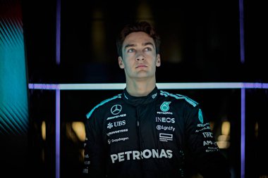 Melbourne, Avustralya. 14-16 Mart 2025, Albert Park Pisti. F1 Dünya Şampiyonası 2025. Avustralya Grand Prix 'si. # 63 George RUSSELL, GBR, Mercedes-AMG Petronas F1 Takımı.