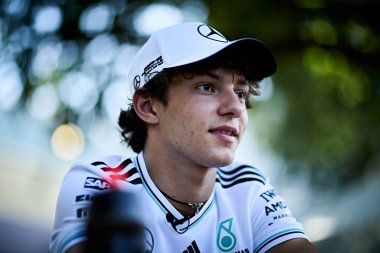 Melbourne, Avustralya. 14-16 Mart 2025, Albert Park Pisti. F1 Dünya Şampiyonası 2025. Avustralya Grand Prix 'si. # 12 Andrea Kimi ANTONELLI, ITA, Mercedes-AMG Petronas F1 Ekibi.