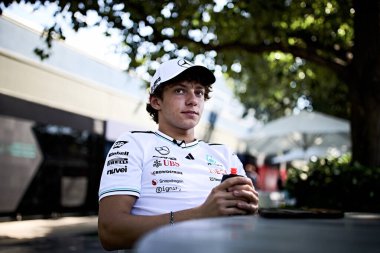 Melbourne, Avustralya. 14-16 Mart 2025, Albert Park Pisti. F1 Dünya Şampiyonası 2025. Avustralya Grand Prix 'si. # 12 Andrea Kimi ANTONELLI, ITA, Mercedes-AMG Petronas F1 Ekibi.