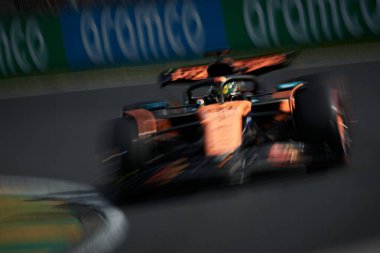 Melbourne, Avustralya. 14-16 Mart 2025, Albert Park Pisti. F1 Dünya Şampiyonası 2025. Avustralya Grand Prix 'si. # 81, Oscar PIASTRI, AUS, Mclaren Formula 1 Takımı.