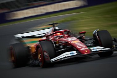 Melbourne, Avustralya. 14-16 Mart 2025, Albert Park Pisti. F1 Dünya Şampiyonası 2025. Avustralya Grand Prix 'si. #16 Charles LECLERC, MCO, Scuderia Ferrari HP.