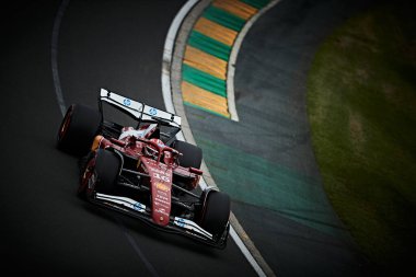 Melbourne, Avustralya. 14-16 Mart 2025, Albert Park Pisti. F1 Dünya Şampiyonası 2025. Avustralya Grand Prix 'si. #16 Charles LECLERC, MCO, Scuderia Ferrari HP.